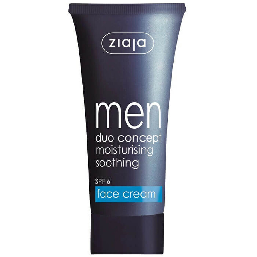 Moisturising cream with mattifying action for men, SPF 6, 50 ml, Ziaja