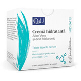 Crema hidratante con aloe vera y ácido hialurónico Hidratis Q4U, 50 ml, Tis Farmaceutic