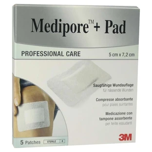 Medipore+pad 3M 5x7.2cm 3562NP Plasturi 5 buc
