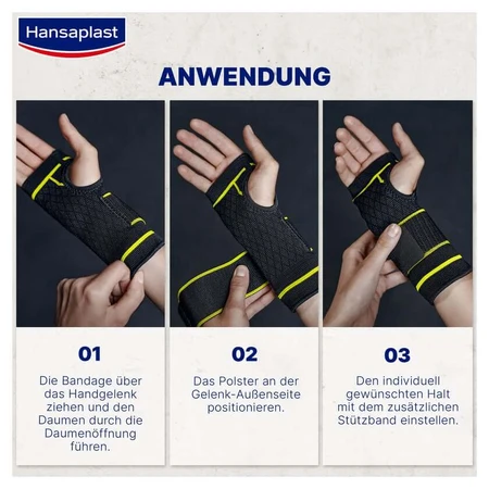 Hansaplast Performance Wrist Bandage S/M 1 buc