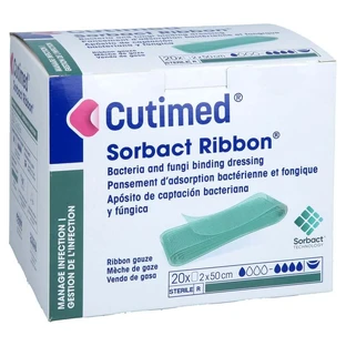 Cutimed Sorbact Tampones 2x50 cm 20 uds.