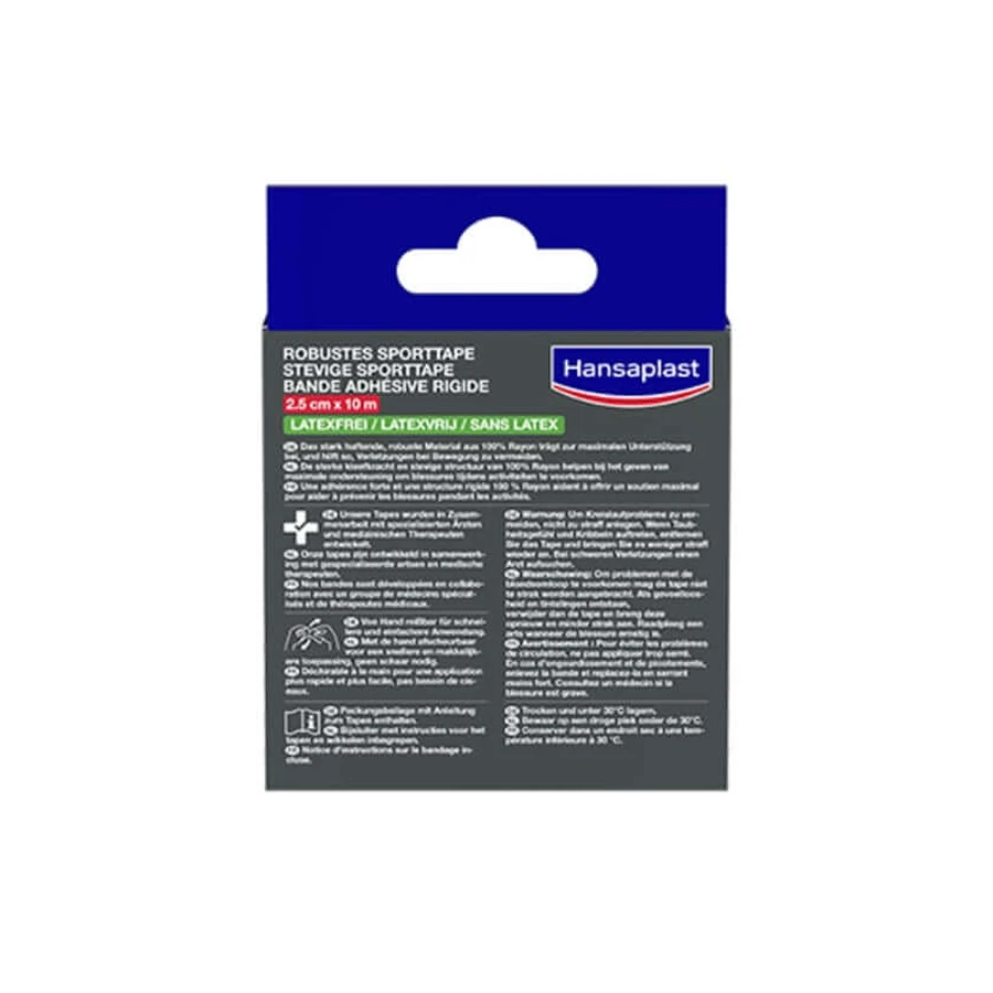 Hansaplast Nastro sportivo robusto 2,5 cmx10 1 pz.