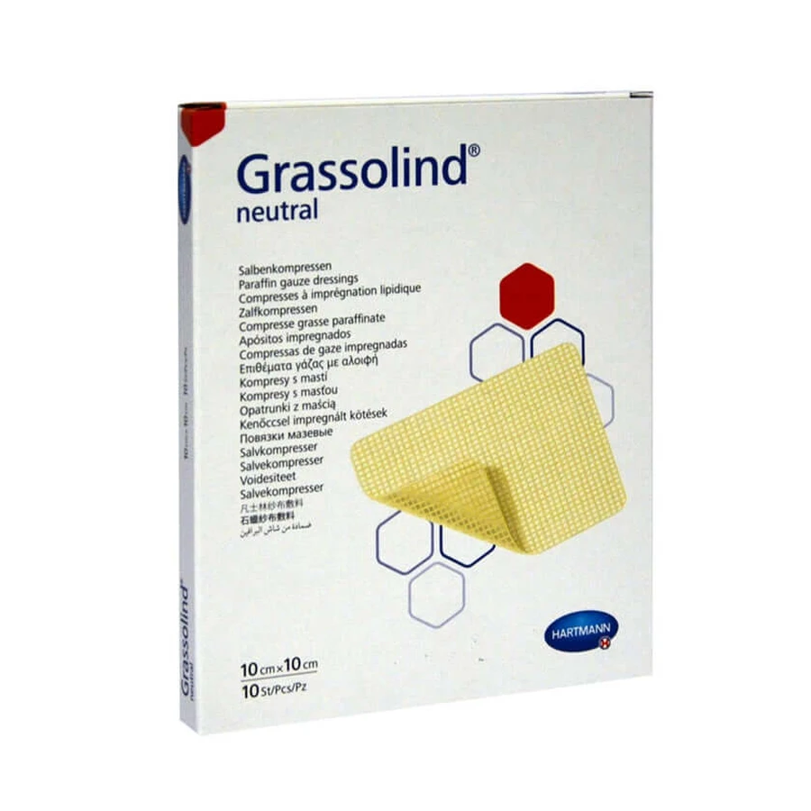 Grassolind compresse di unguento 10x10 cm ste 10 pz.