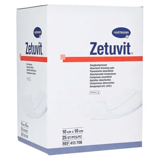 Tampoane absorbante Zetuvit sterile 10x10 cm 25 buc.