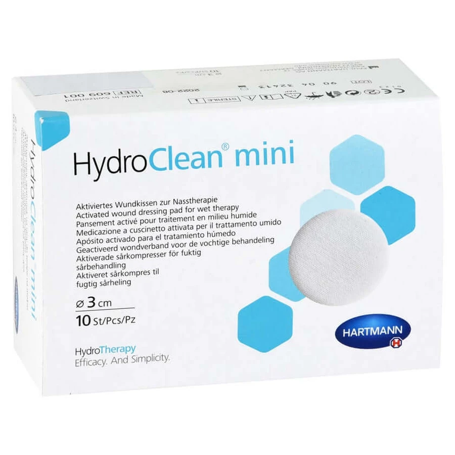Hydroclean mini kompresy 3 cm okrągłe ste 10 szt.: ceny i cechy