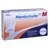 Guantes desechables látex empolvado M 100 unid.