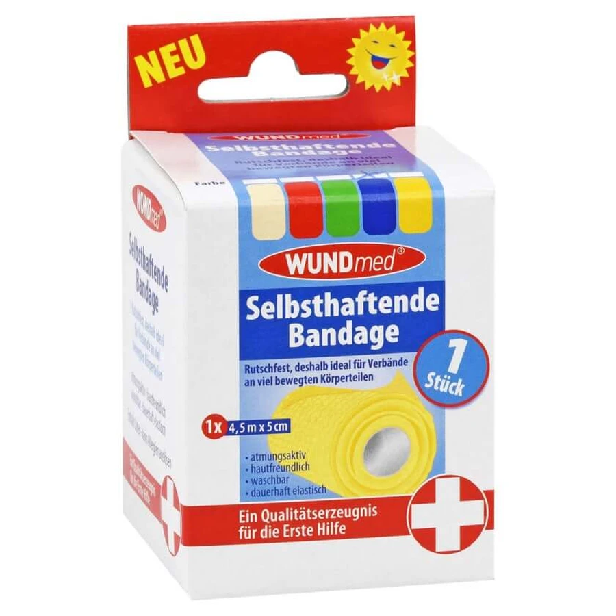 Bandage autocollant 5 cmx4,5 m coloré 1 pc
