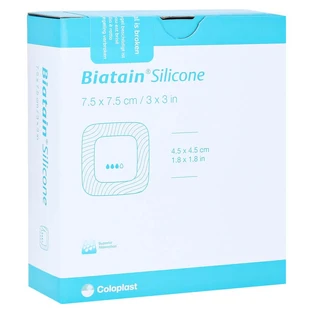 Biatain Siliconen schuimverband 7,5x7,5 c 10 st.