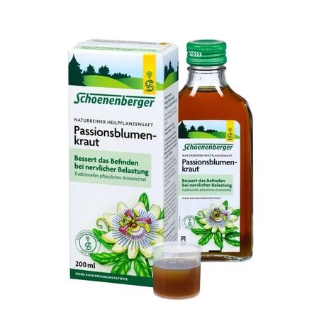 Schoenenberger Succo naturale puro di passiflora 200 ml