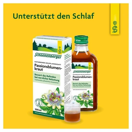 Schoenenberger Succo naturale puro di passiflora 200 ml
