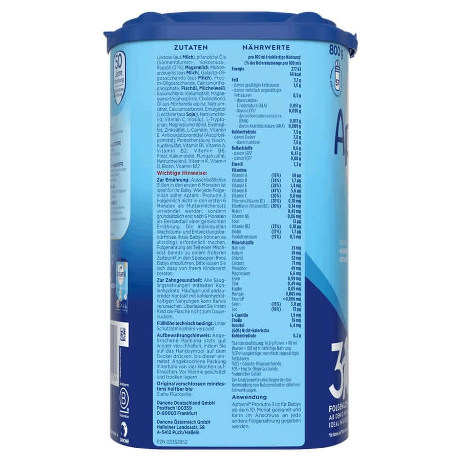 Aptamil Pronutra 3, follow-on milk from 10 months 800 g
