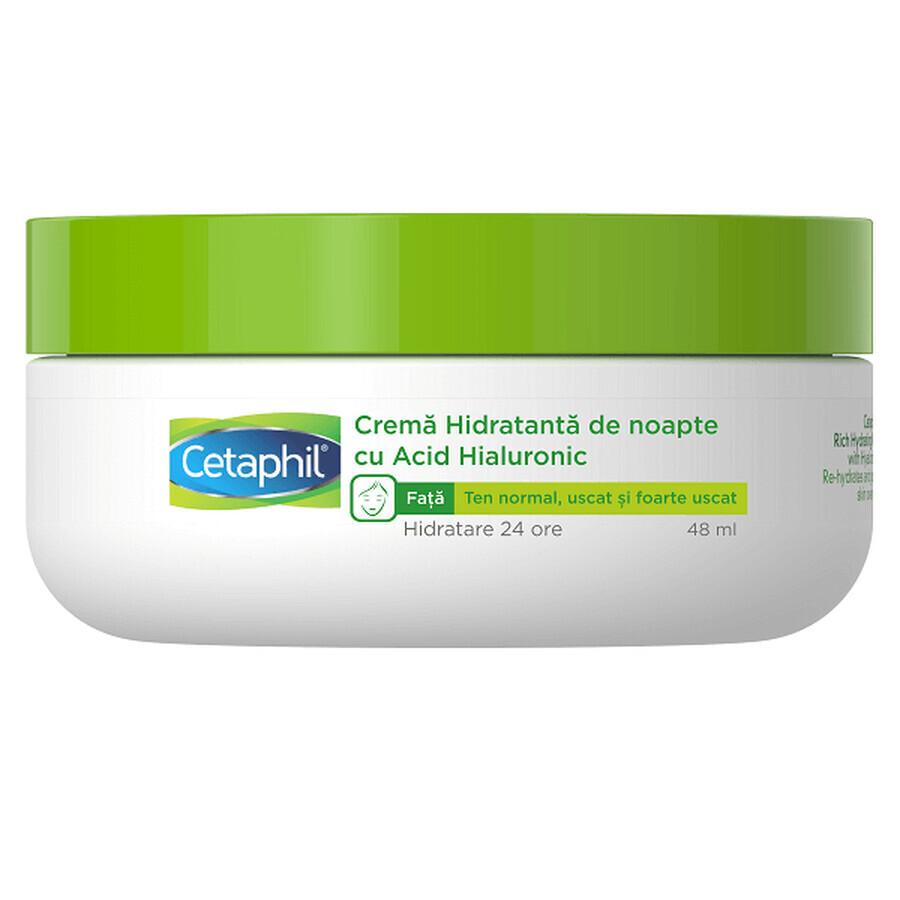 Cetaphil Hyaluronzuur Nachtcrème, 48 ml, Galderma