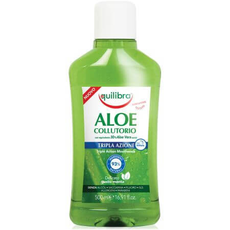 Enjuague bucal triple acción Aloe, 500 ml, Equilibra