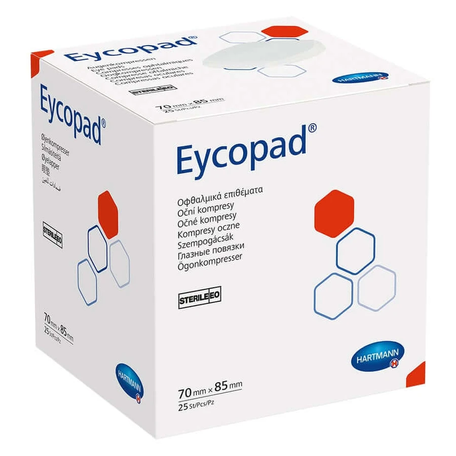 Eycopad sterylny 70 x 85 mm 25 szt.: ceny i cechy