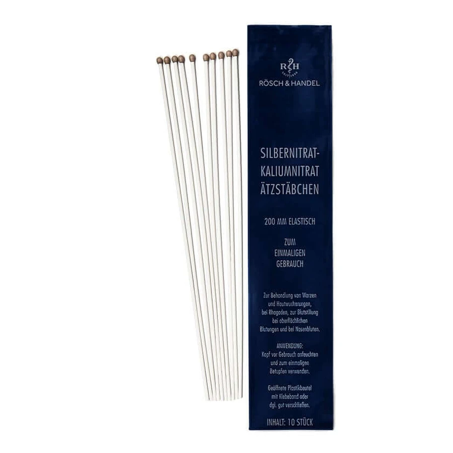 Bâtons de gravure en nitrate d'argent et de potassium 10x200mm élastique 10 pcs.