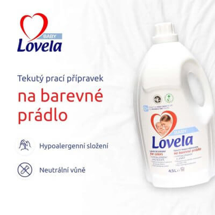 Detergente líquido para ropa de color, 2,9 Litros, Lovela Baby