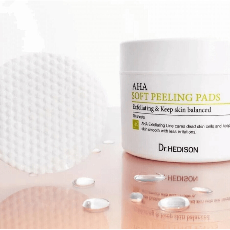 Discos exfoliantes para el cuidado de la piel, 70 piezas, Dr Hedison