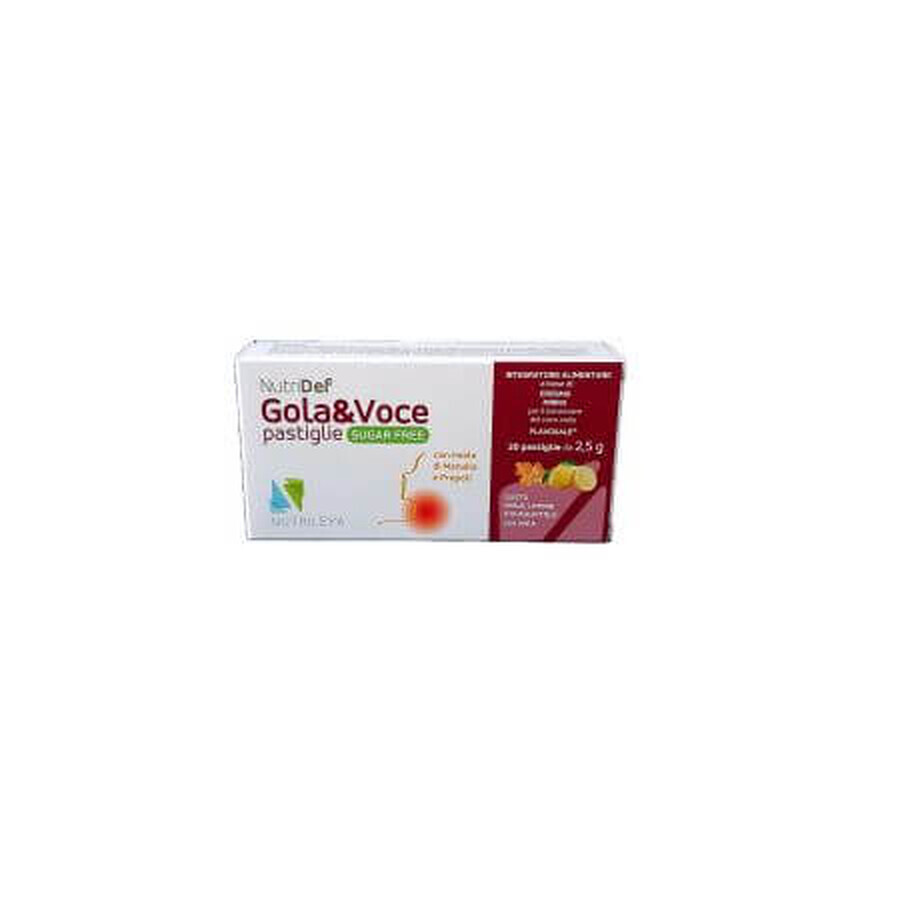 Gotas masticables de miel de manuka y limón sin azúcar Gola &amp; Voce Nutridef, Nutrileya