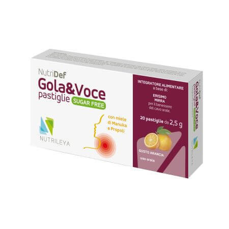 Nutridef gotas masticables con miel de manuka y naranja sin azúcar Gola &amp; Voce, Nutrileya