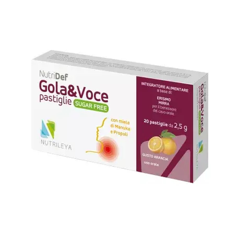 Nutridef Kautropfen mit Manuka-Honig und Orange Gola & Voce, Nutrileya