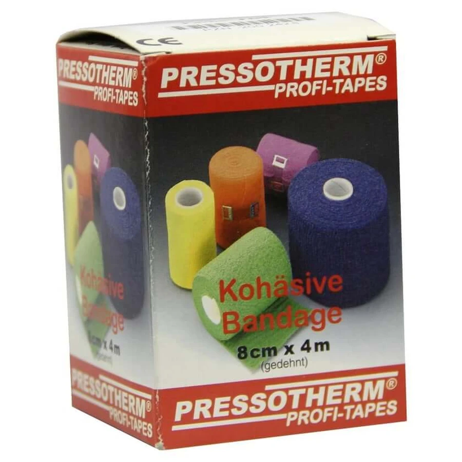 Pressotherm cohesief verband 8 cmx4 m ro 1 st