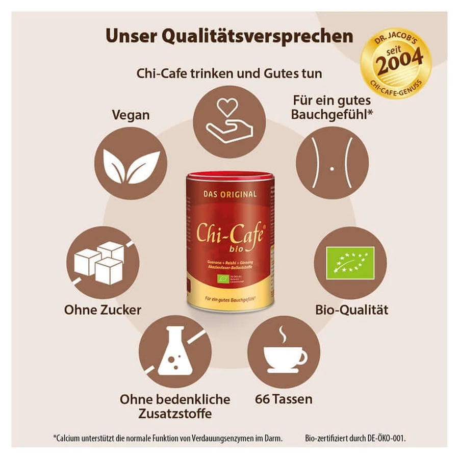 Chi-Cafe BIO Wellness Café con Reishi y Guaraná-Extrak 400 g