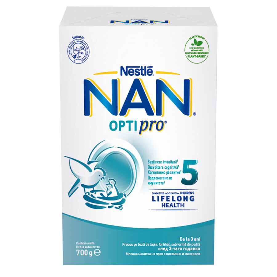 Nan 5 Optipro melkpoeder, 700 g, Nestle