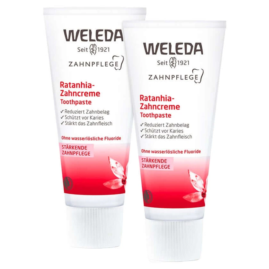 Pastă de dinți Weleda Ratanhia 2X75 ml