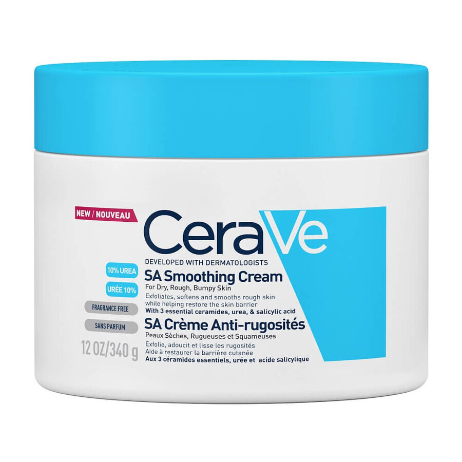 Cremă hidratantă și exfoliantă anti-rugozități, 340 g, CeraVe SA