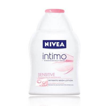 Loción para piel sensible Intimo Sensitive, 250 ml, Nivea