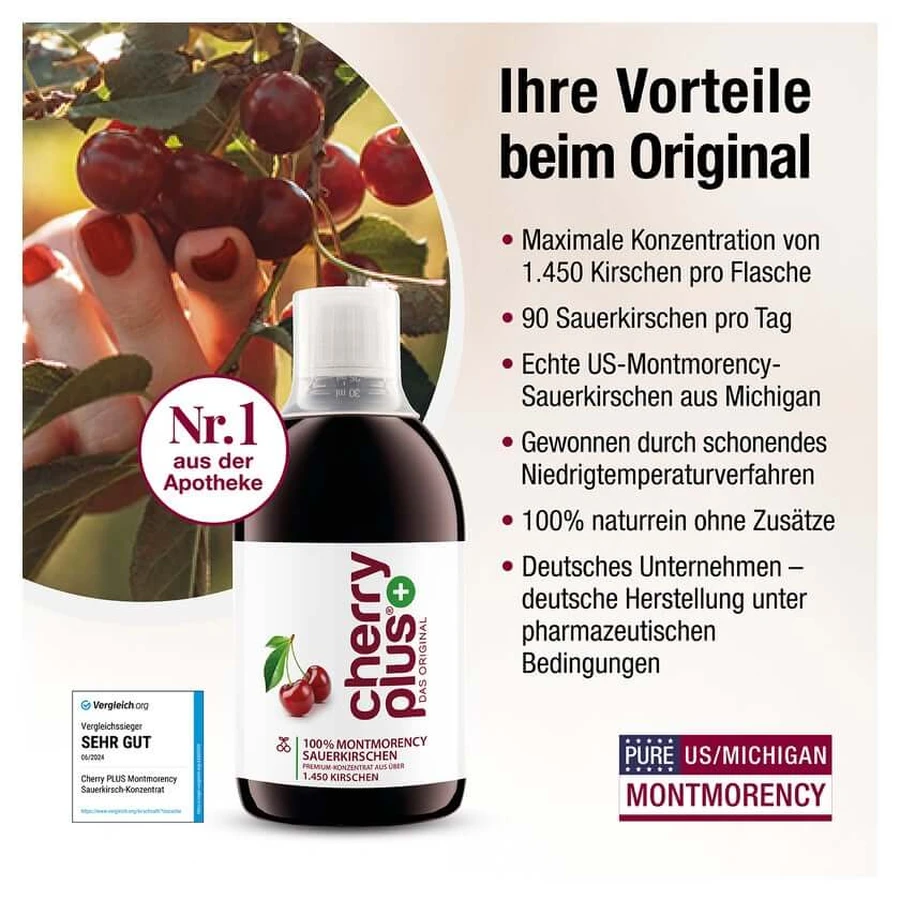 Concentrato di amarena Montmorency originale - Cherry PLUS® 500 ml