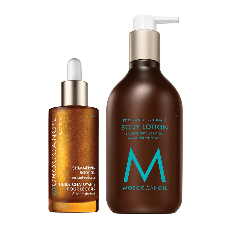 Lotion pour le corps + huile scintillante, 360+50 ml, Moroccanoil