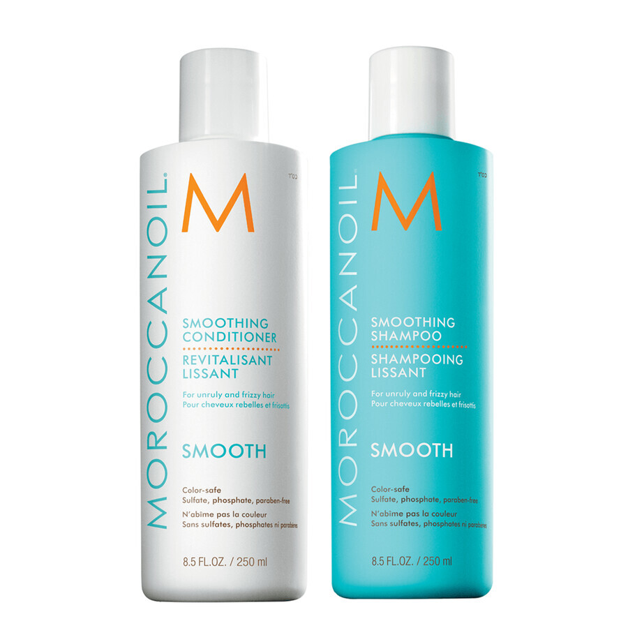 Pack alisador capilar Champú + Acondicionador, 250+250 ml, Moroccanoil