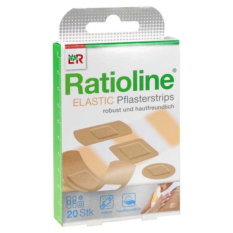 Ratioline Elastyczne paski gipsowe w 4 rozmiarach 20 szt.: ceny i cechy