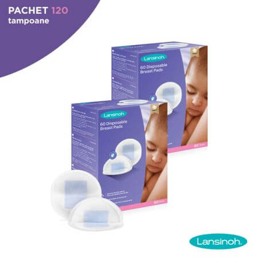 Pack Discos Absorbentes, 120 uds, Lansinoh