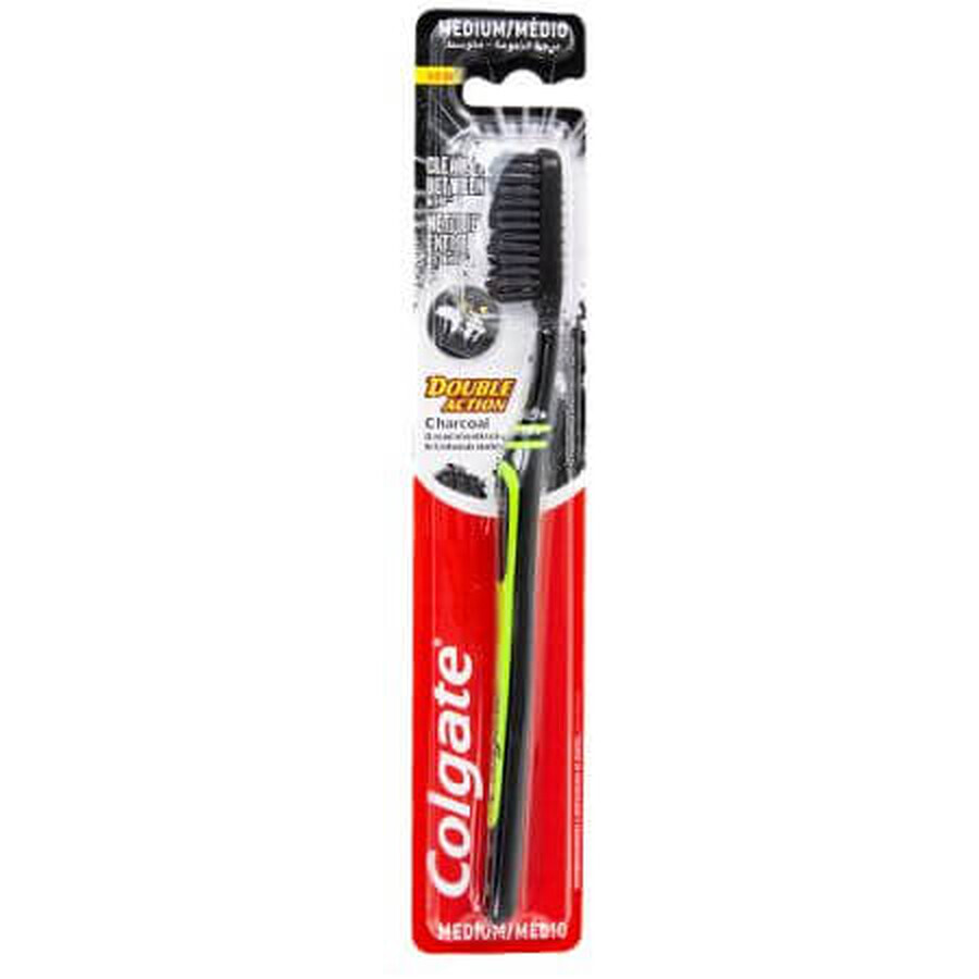 Zahnbürste Charcoal, Medium, Verschiedene Farben, 1 Stück, Colgate