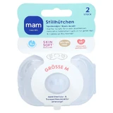 Protectores de pezón para lactancia MAM, talla M, paquete de 2
