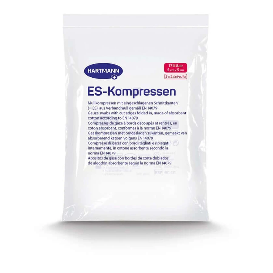 ES-Kompressen steril 8f 5 x 5 cm 5X2 St