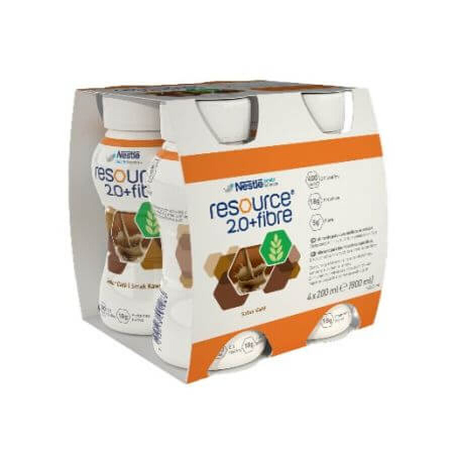 Café con fibra Resource 2.0, 4x200 ml, Nestlé