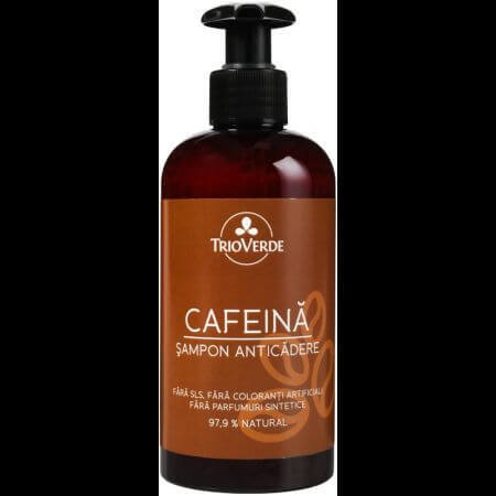 Shampooing anti-maux de tête à l'extrait de caféine, 250 ml, Trio Verde