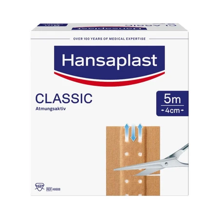 Rolă de plasturi Hansaplast Classic, 5 m x 4 cm, 1 buc.