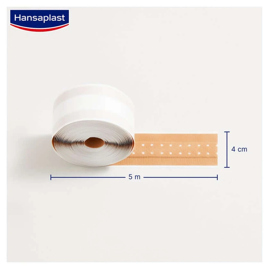 Rolă de plasturi Hansaplast Classic, 5 m x 4 cm, 1 buc.