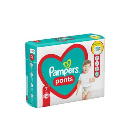 Luierbroekjes Stop&amp;Protect, Nr. 7, +17 kg, 38 stuks,, Pampers