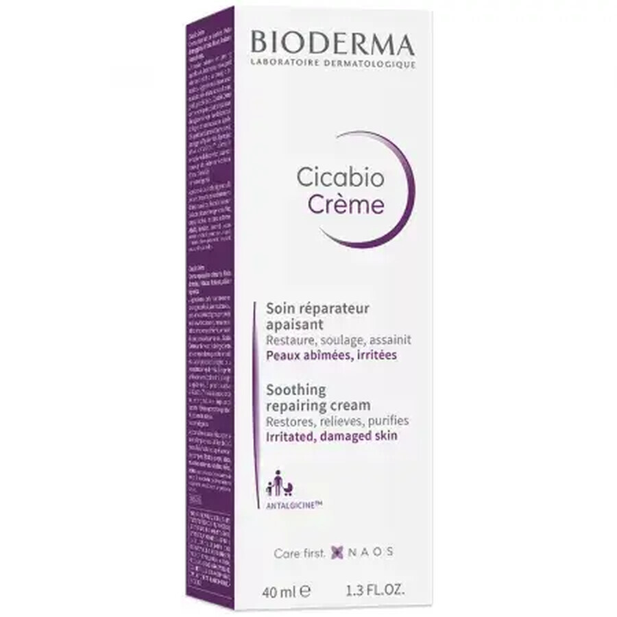 Bioderma Cicabio Crema Hidratante para Irritaciones y Lesiones, 40 ml