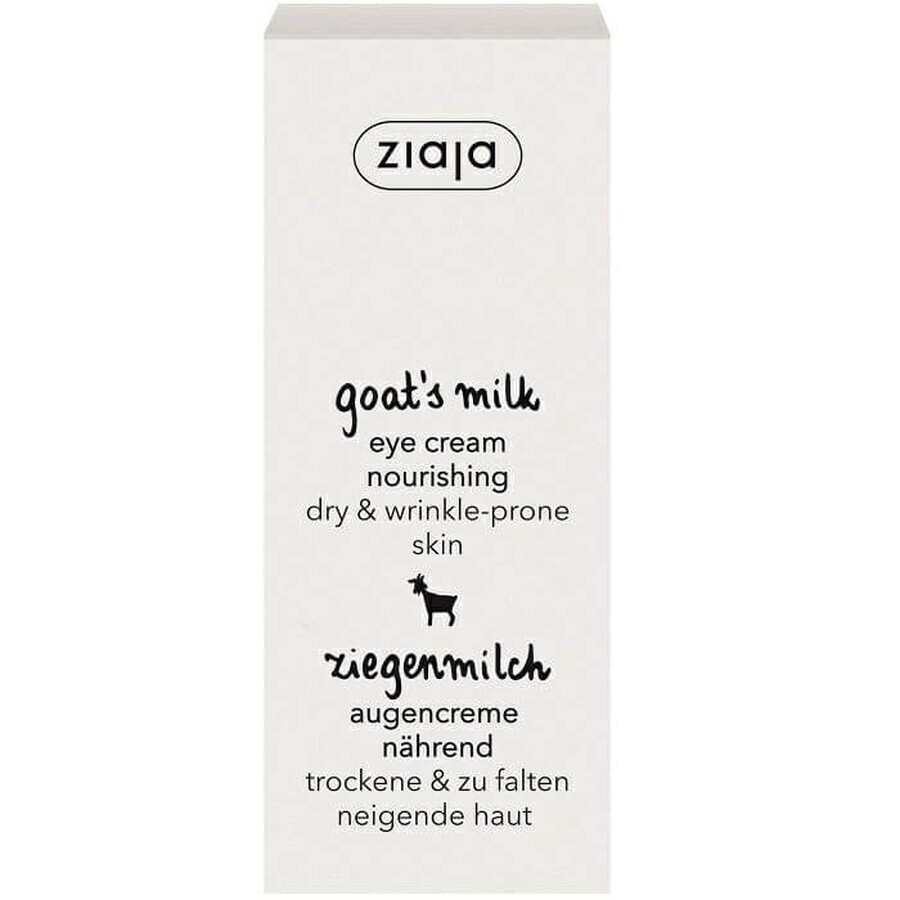 Crema hidratante para el contorno de ojos con leche de cabra, 15 ml, Ziaja