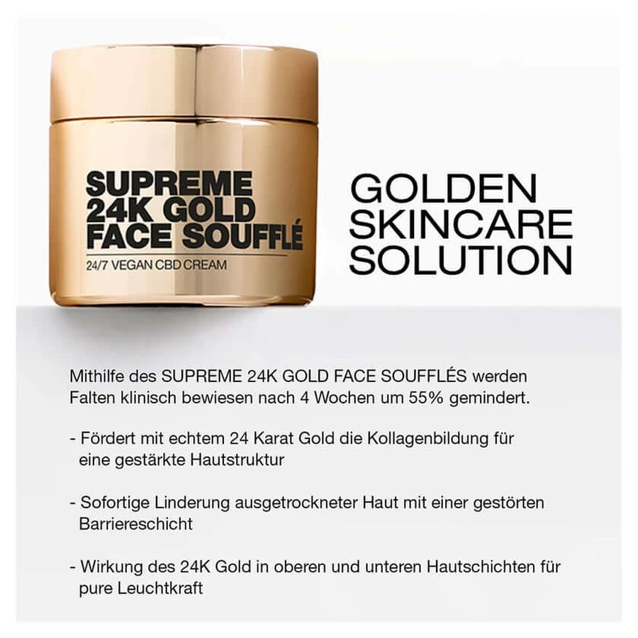 Supreme Soufflé 24k Gold Face 24/7 Crema 50 ml