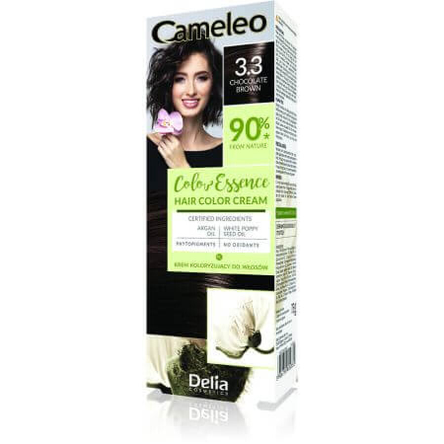 Tinte de pelo Cameleo Color Essence, 3.3 Marrón chocolate, Delia Cosmetics