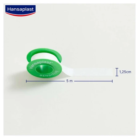 Hansaplast Bandă adezivă Sensitive 5 m x 1,25 cm 1 buc.