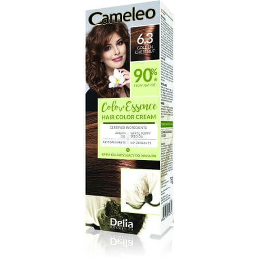 Tinte de pelo Cameleo Color Essence, 6.3 Castaño Dorado 75 g, Delia Cosmetics