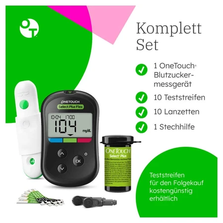 OneTouch Select Plus Flex bloedglucosemeter (mg/dL) 1 stuk